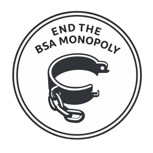 End BSA Monopoly logo